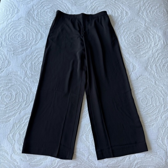 NWT - Madewell - Pull-On Straight Pants in Crepe - True Black - Picture 3 of 14
